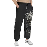 Men's Sweatpants Fantasy Samurai Silver Skull