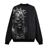 Bomber Jacket Fantasy Samurai Silver Skull