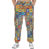 Men's Sweatpants Colorful Mosaic Ceramic Tiles