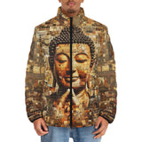 Down-Padded Puffer Jacket Buddha Tiny Images Mosaic