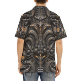 Hawaiian Shirt Biomechanical Art Style