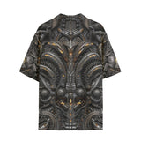 Hawaiian Shirt Biomechanical Art Style
