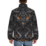 Down-Padded Puffer Jacket Biomechanical Abstract Art