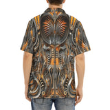 Hawaiian Shirt Intricate Biomechanical Creatures