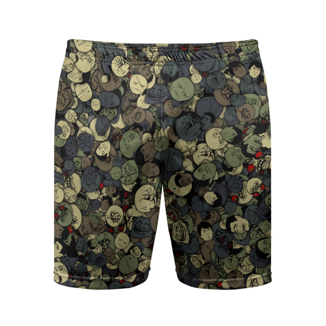 Memes Camouflage Sports Shorts For Men Quantum Boutique