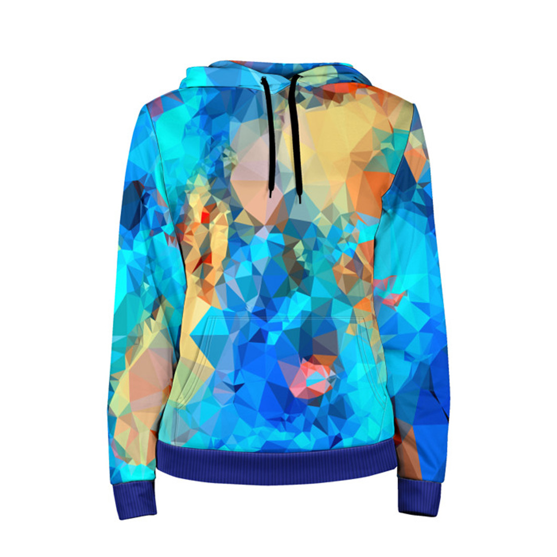 bright blue hoodie womens