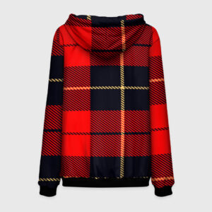 red black checkered hoodie