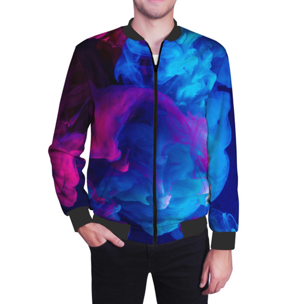 Neon Smoke Bomber Jacket for Men – Quantum Boutique