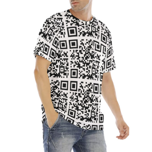 QR Code Men's T-Shirt - Image 3