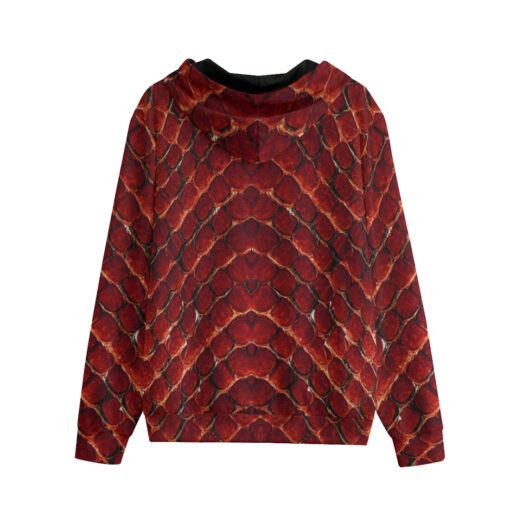 Red Snake Men's Zip Up Hoodie - Image 2