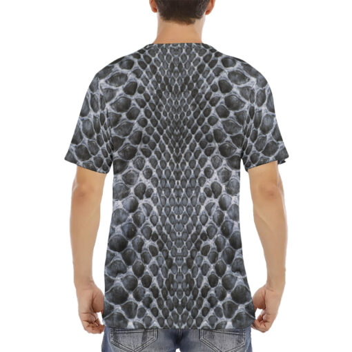 Gray Snake Men's T-Shirt - Image 4