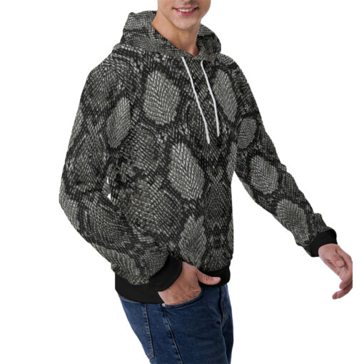 Snake Skin Pattern Men's Hoodie - Image 3