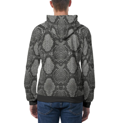 Snake Skin Pattern Men's Hoodie - Image 4