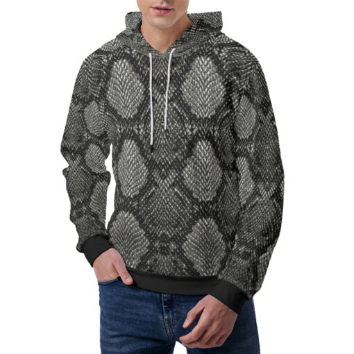 Snake Skin Pattern Men's Hoodie