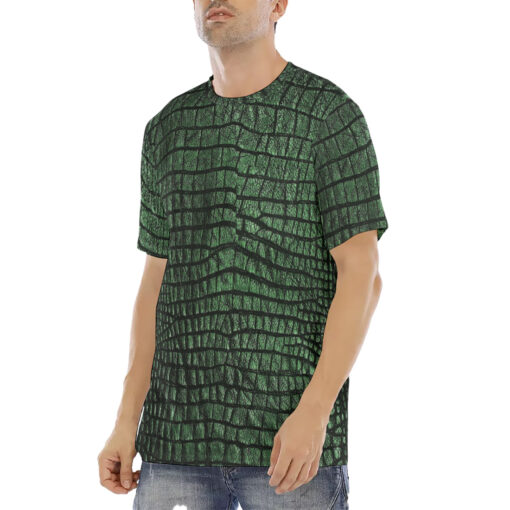 Alligator Texture Men's T-Shirt - Image 2