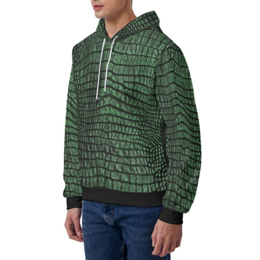 Green Alligator Men's Hoodie - Image 2