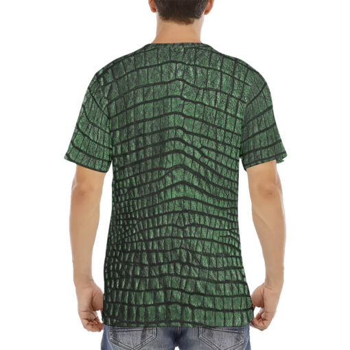 Alligator Texture Men's T-Shirt - Image 4