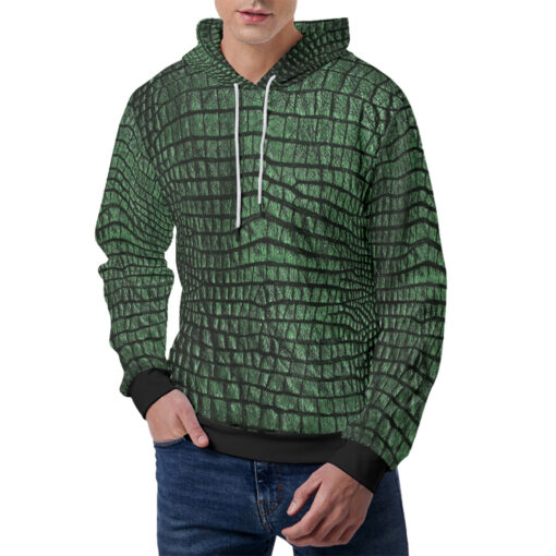 Green Alligator Men's Hoodie