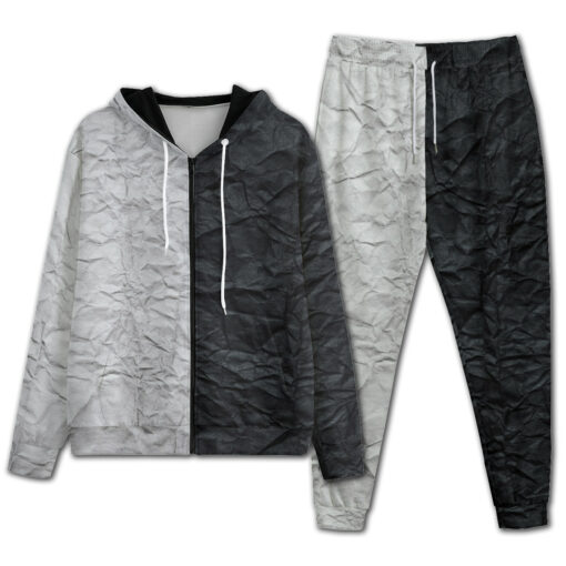 Black n White Paper Tracksuit