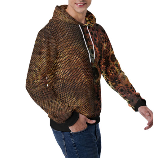 Steampunk Gears Men's Hoodie - Image 3