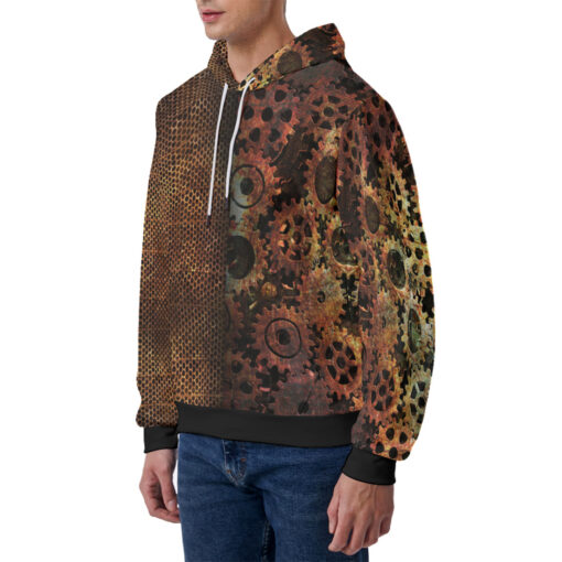 Steampunk Gears Men's Hoodie - Image 2