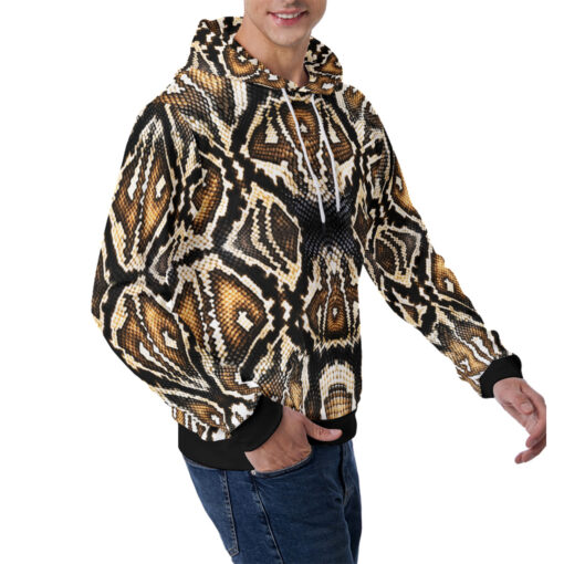 Snake Skin Pattern Men's Hoodie - Image 3