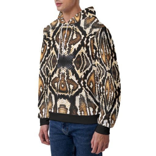 Snake Skin Pattern Men's Hoodie - Image 2