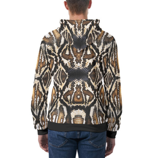 Snake Skin Pattern Men's Hoodie - Image 4