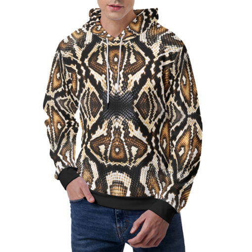 Snake Skin Pattern Men's Hoodie