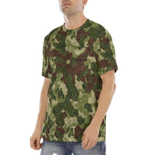 Green Camouflage Men's T-Shirt - Image 2