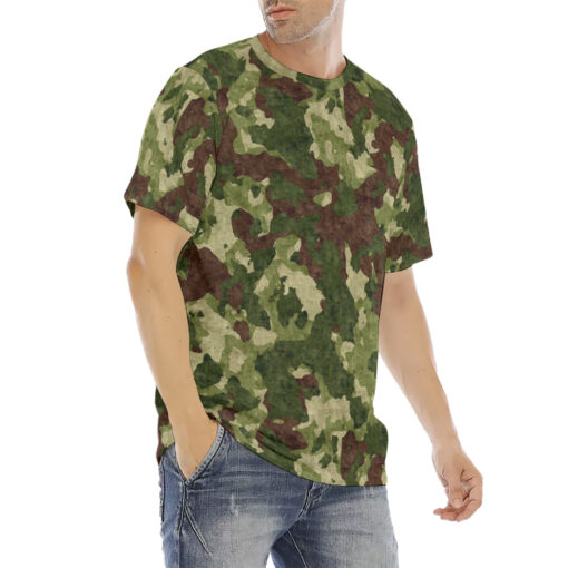 Green Camouflage Men's T-Shirt - Image 3