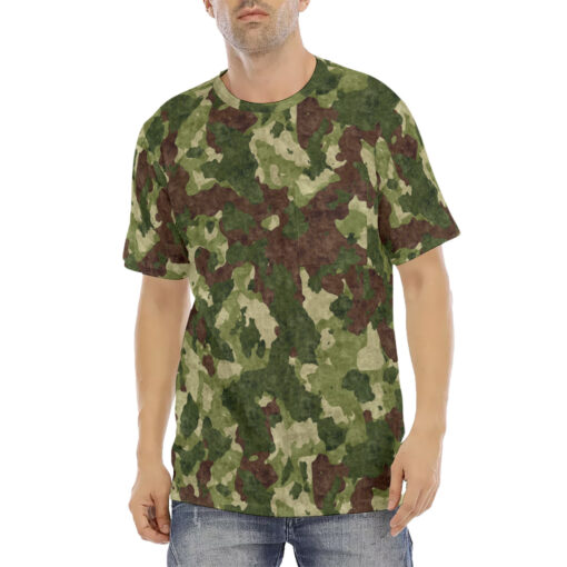 Green Camouflage Men's T-Shirt