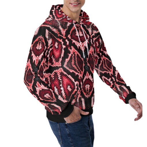 Red Snake Men's Hoodie - Image 3