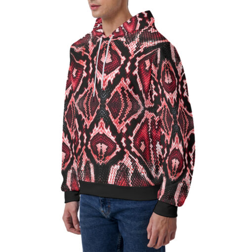 Red Snake Men's Hoodie - Image 2