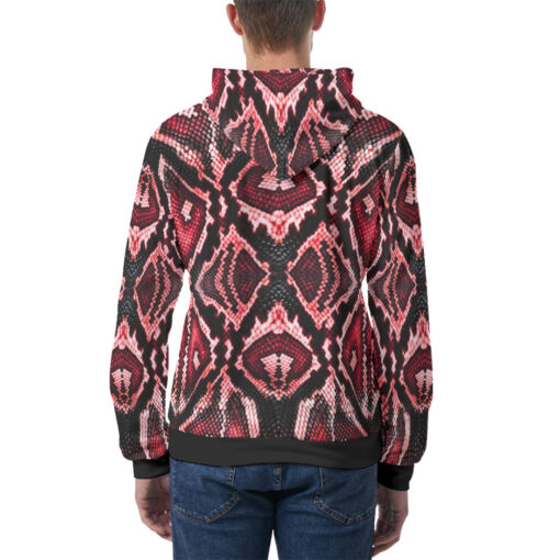 Red Snake Men's Hoodie - Image 4