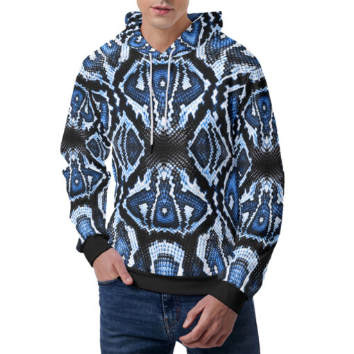 Blue Snake Men's Hoodie