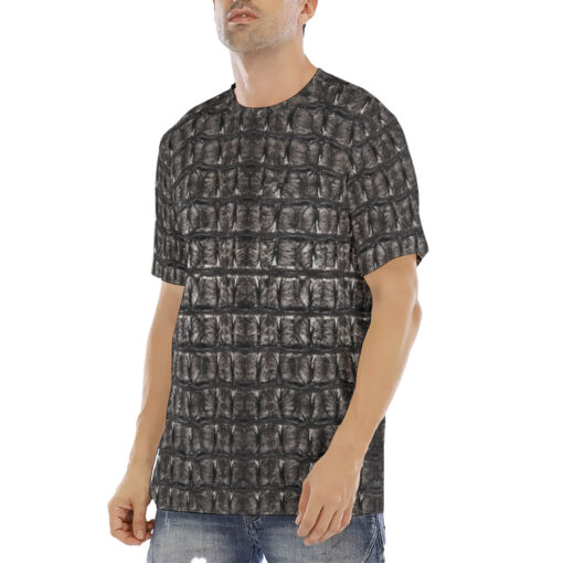 Alligator Pattern Men's T-Shirt - Image 2