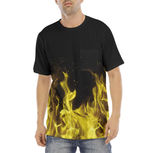 Yellow Fire Men's T-Shirt