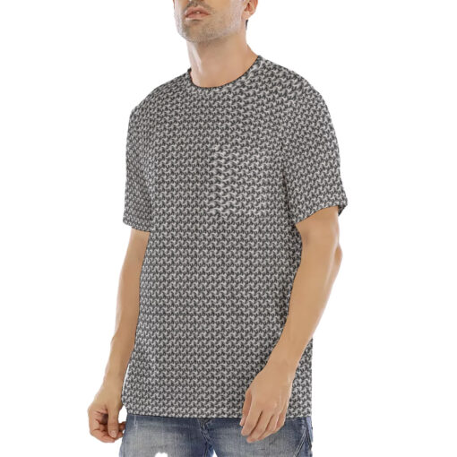 Chainmail Pattern Men's T-Shirt - Image 2