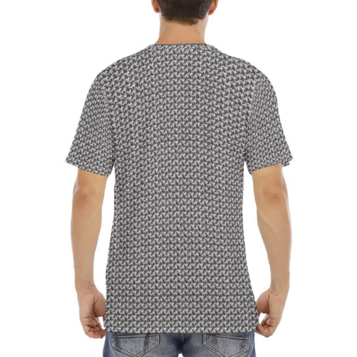 Chainmail Pattern Men's T-Shirt - Image 4