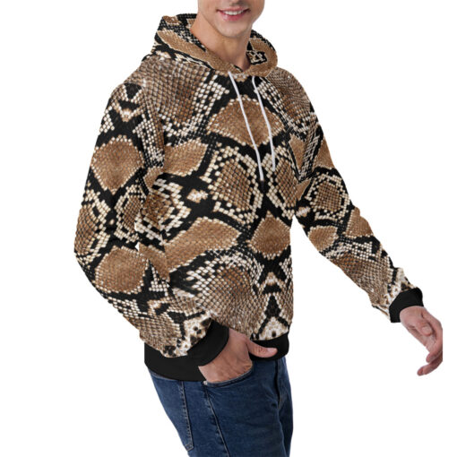 Snake Skin Pattern Men's Hoodie - Image 3