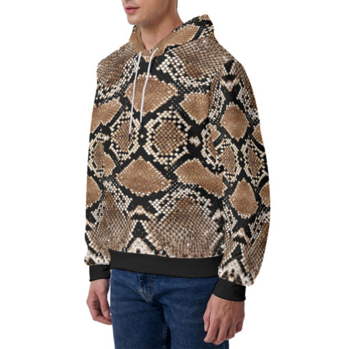 Snake Skin Pattern Men's Hoodie - Image 2