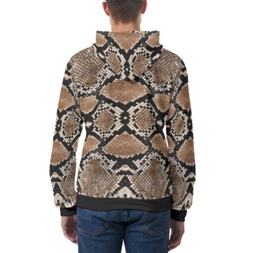 Snake Skin Pattern Men's Hoodie - Image 4