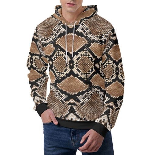 Snake Skin Pattern Men's Hoodie