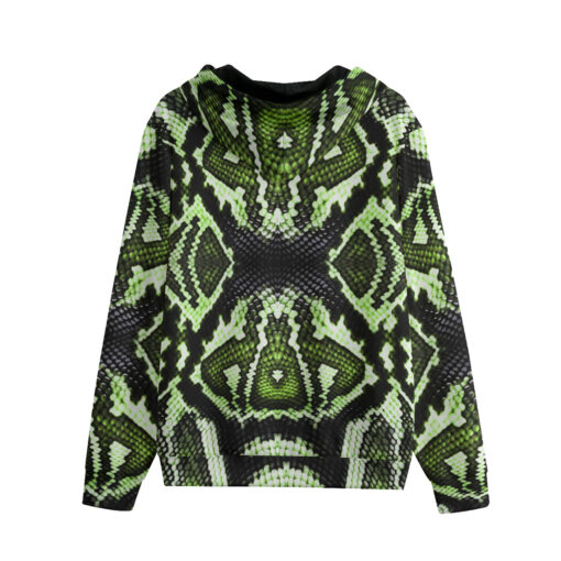 Green Snake Men's Zip Up Hoodie - Image 2