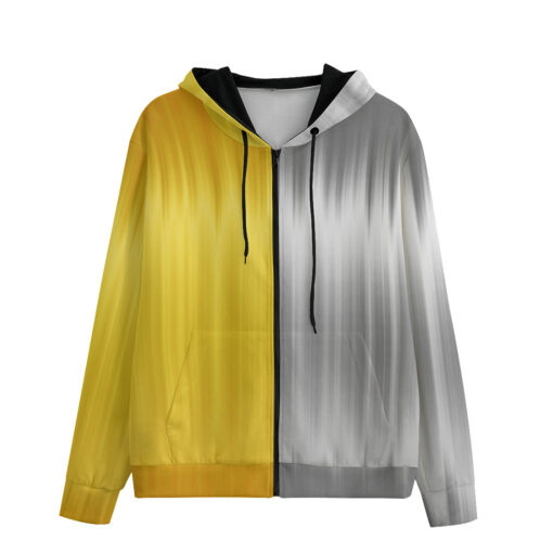 Gold and Silver Men's Zip Up Hoodie