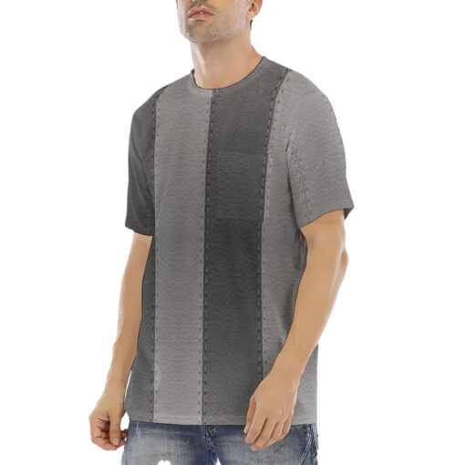 Leather Stripes Men's T-Shirt - Image 2