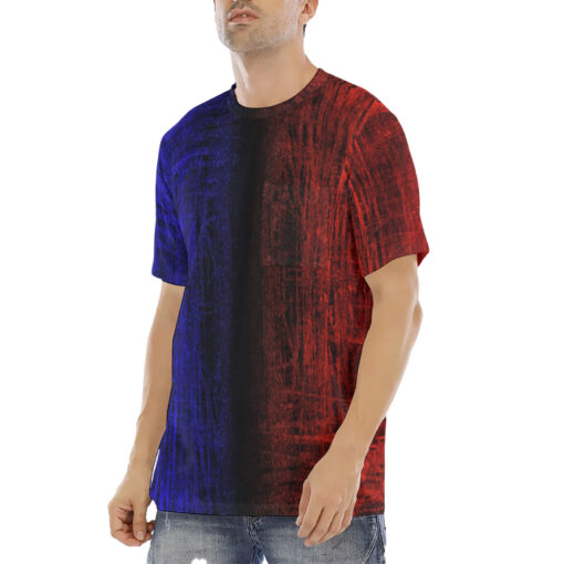 Red n Blue Scuffs Men's T-Shirt - Image 2