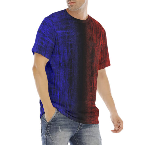 Red n Blue Scuffs Men's T-Shirt - Image 3