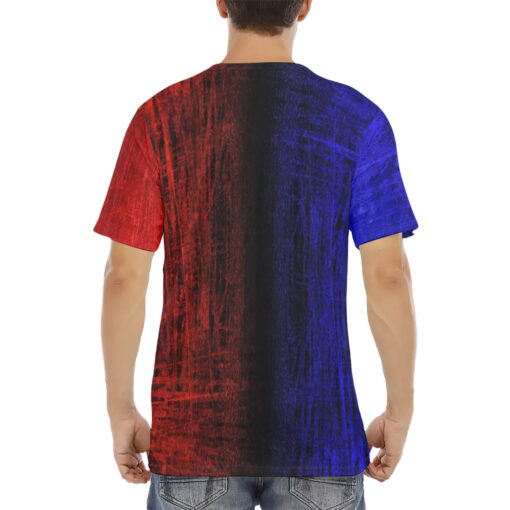 Red n Blue Scuffs Men's T-Shirt - Image 4